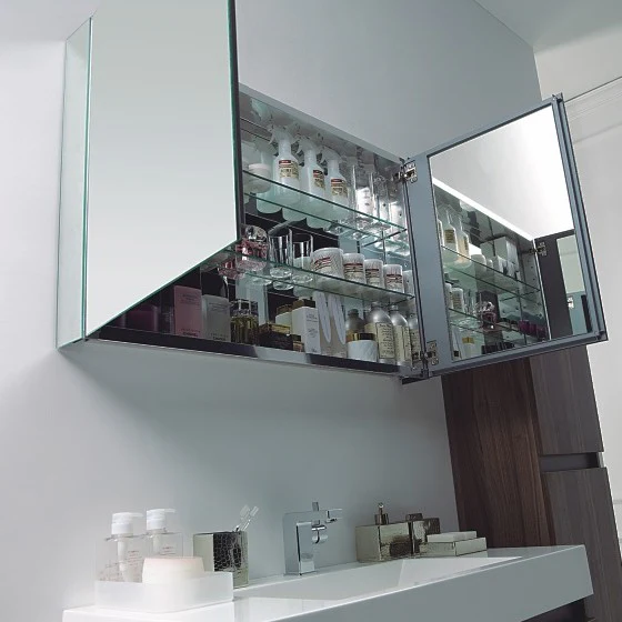 Aluminium spegelskåp 2-dörrar - Image 3
