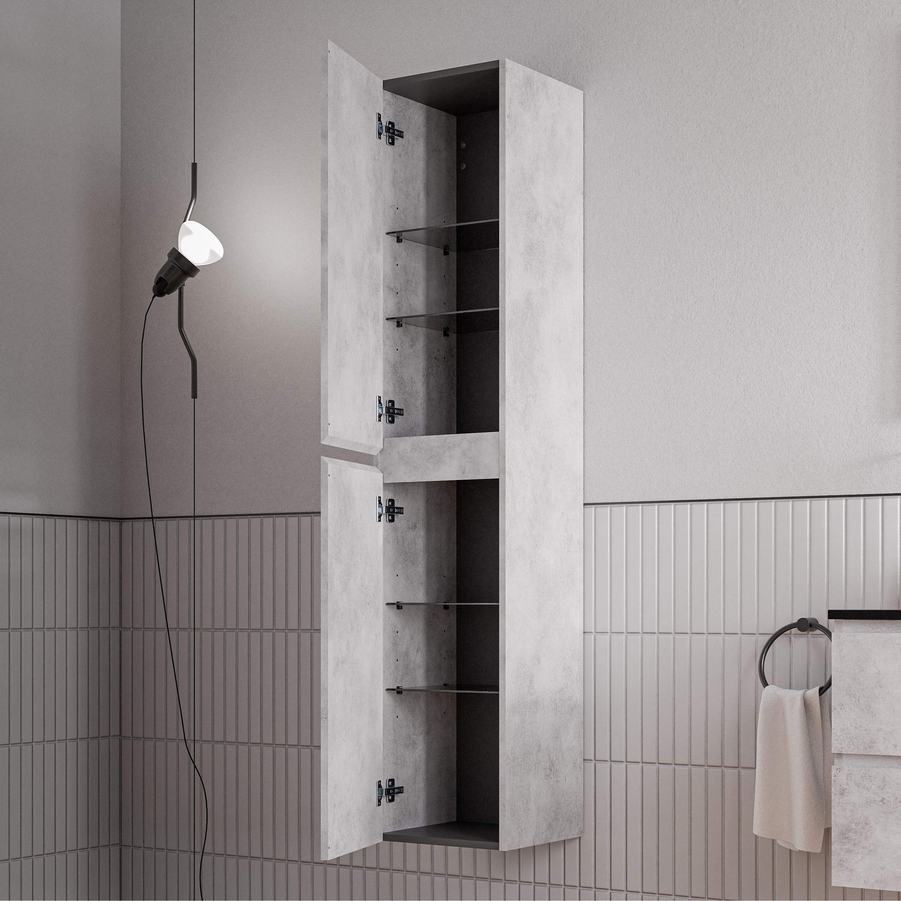 Badrumsmöbelset AVA 80 cm med tvättställ - Image 17