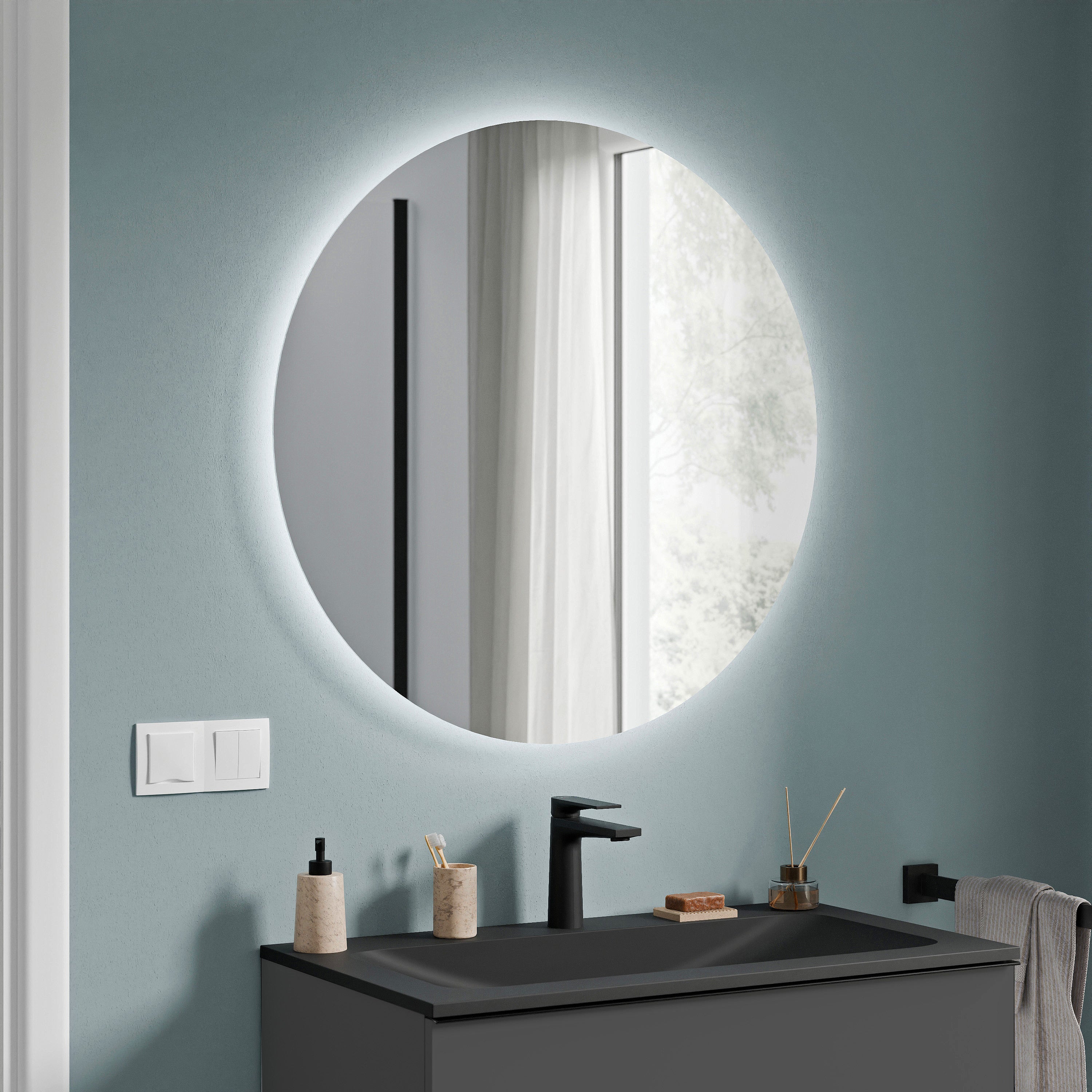 Badrumsmöbelset AVA 80 cm med tvättställ - Image 37