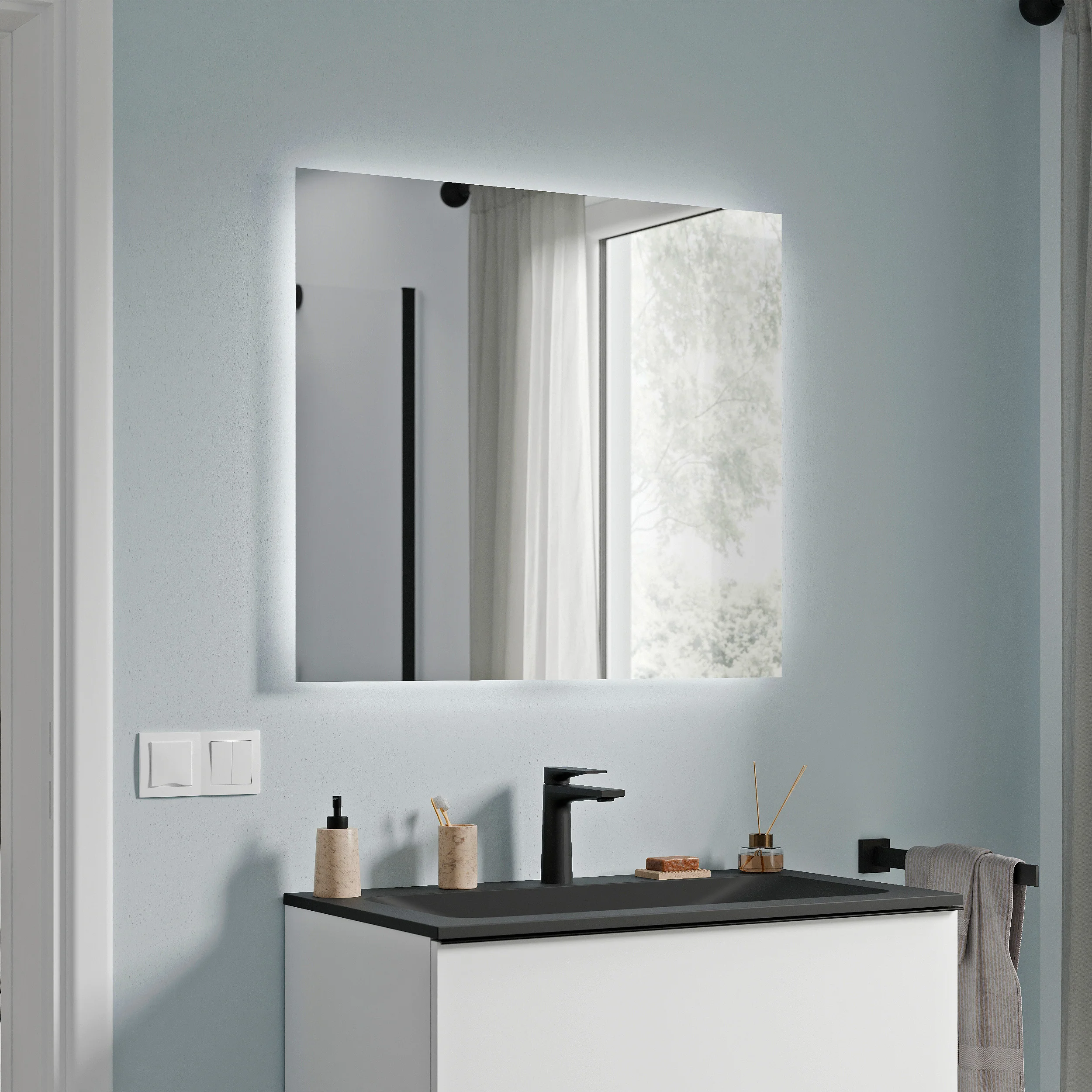 Badrumsmöbelset AVA 80 cm med tvättställ - Image 38
