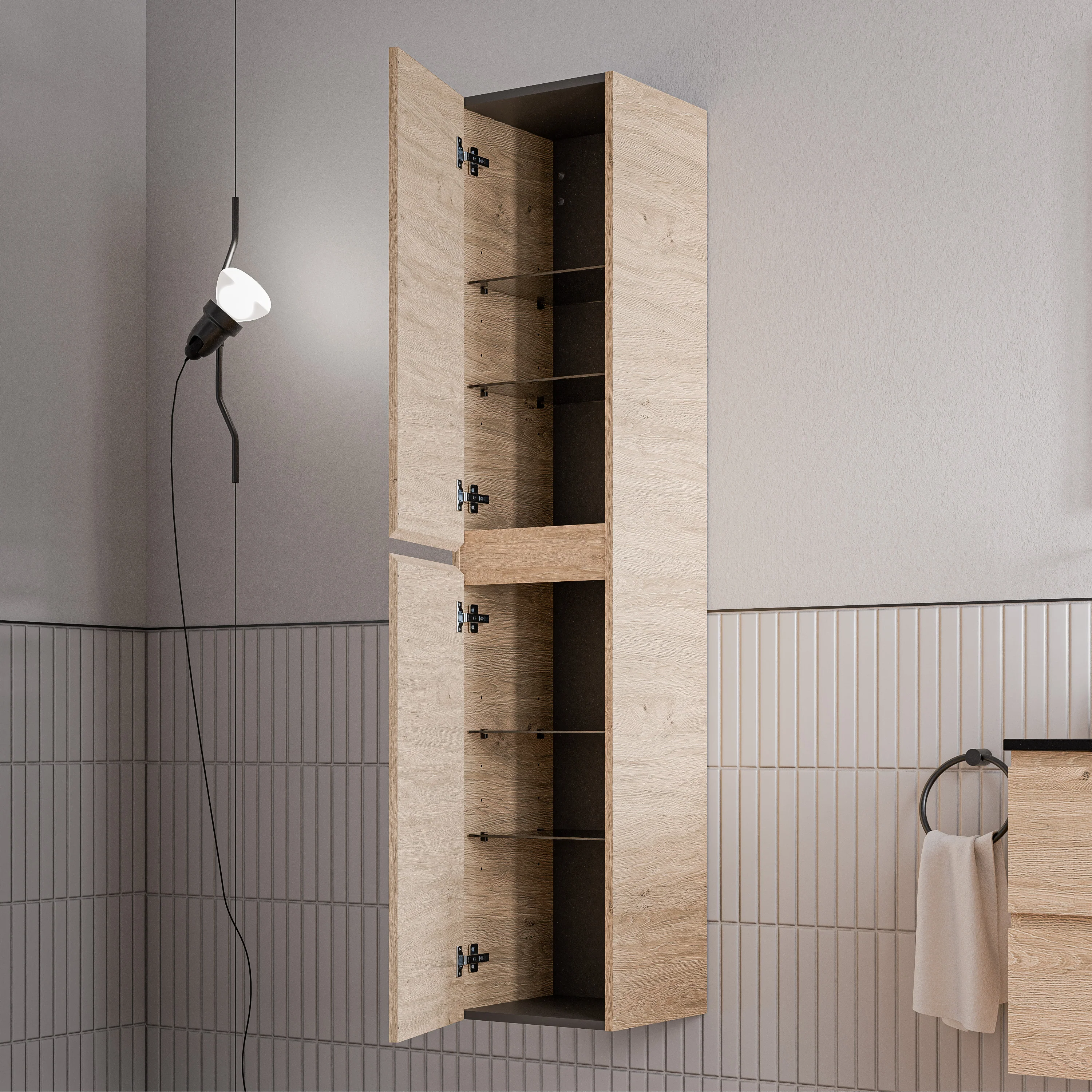 Badrumsmöbelset AVA 80 cm med tvättställ - Image 8
