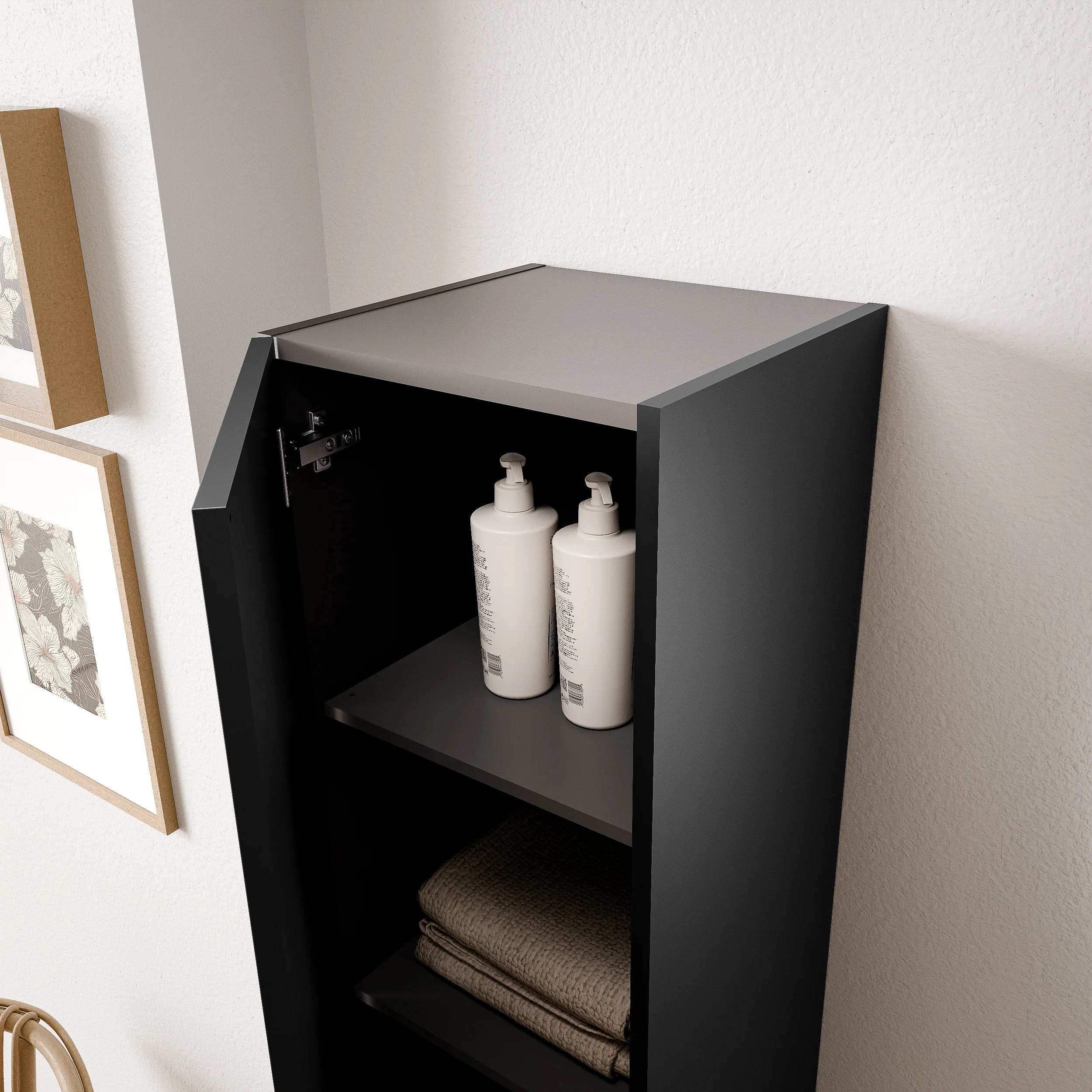 Badrumsmöbel set TIM 60 cm med tvättställ - Image 62