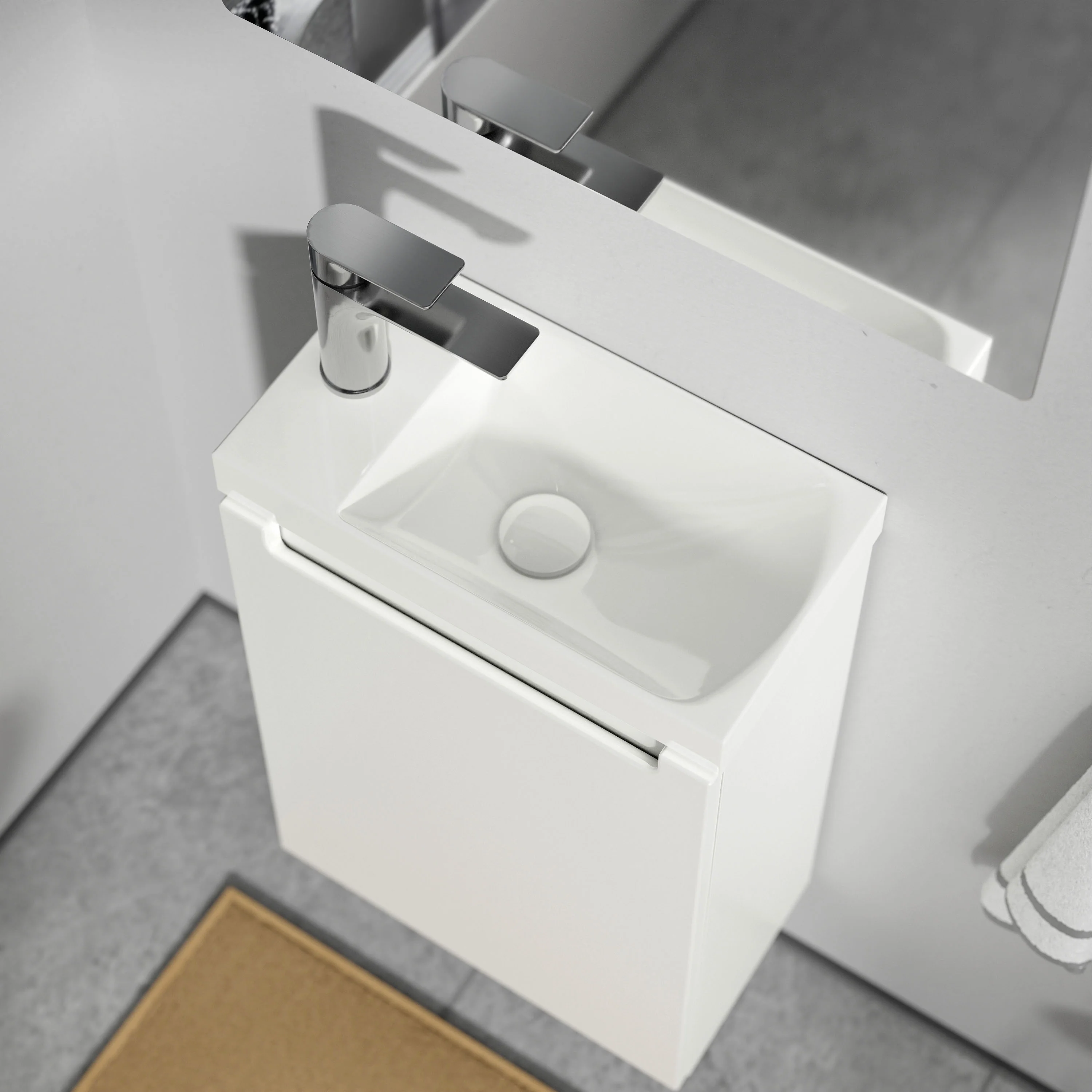 Badrumsmöbel set VIREO 40 cm med tvättställ - Image 15