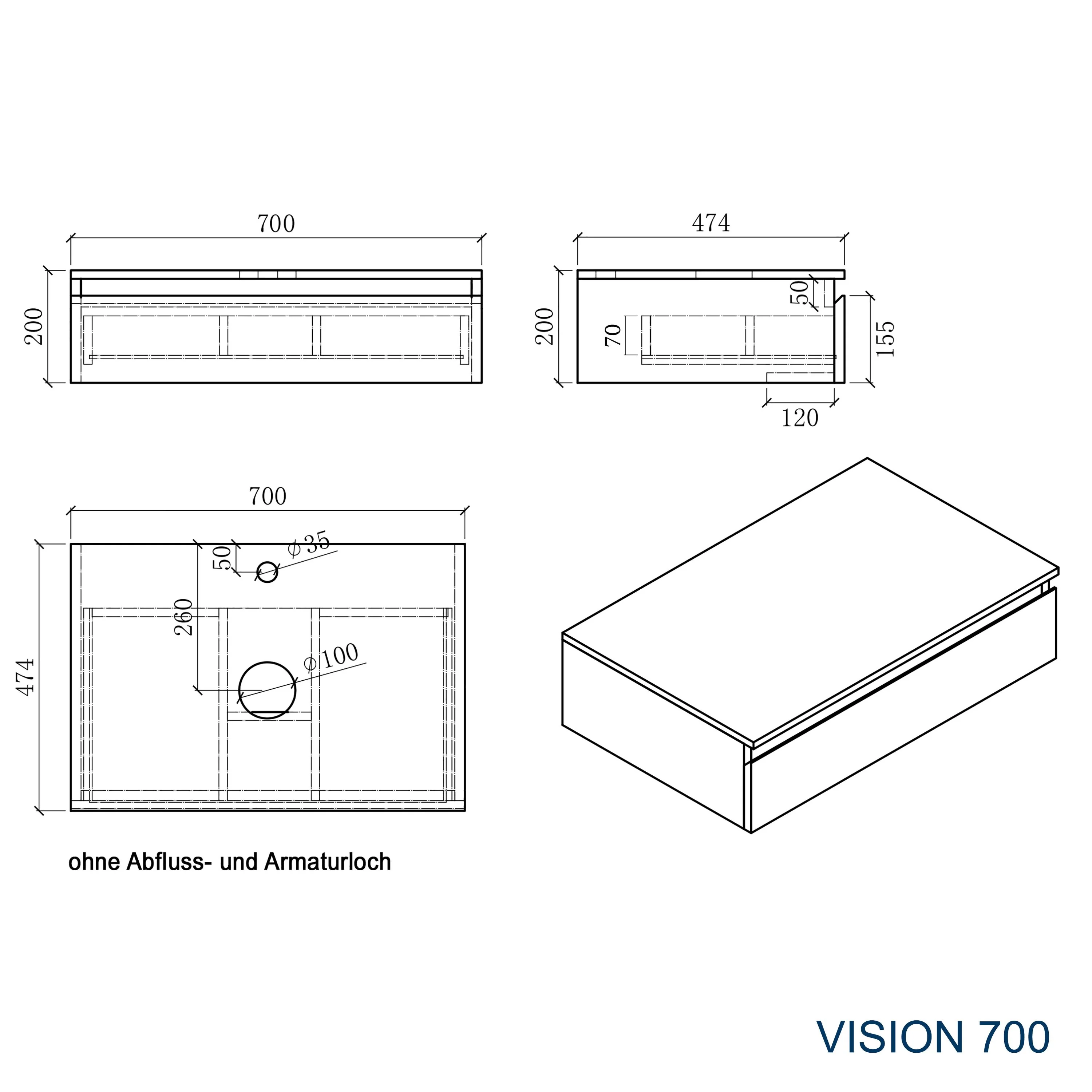 Badrumsmöbler Vision 700 - Image 4