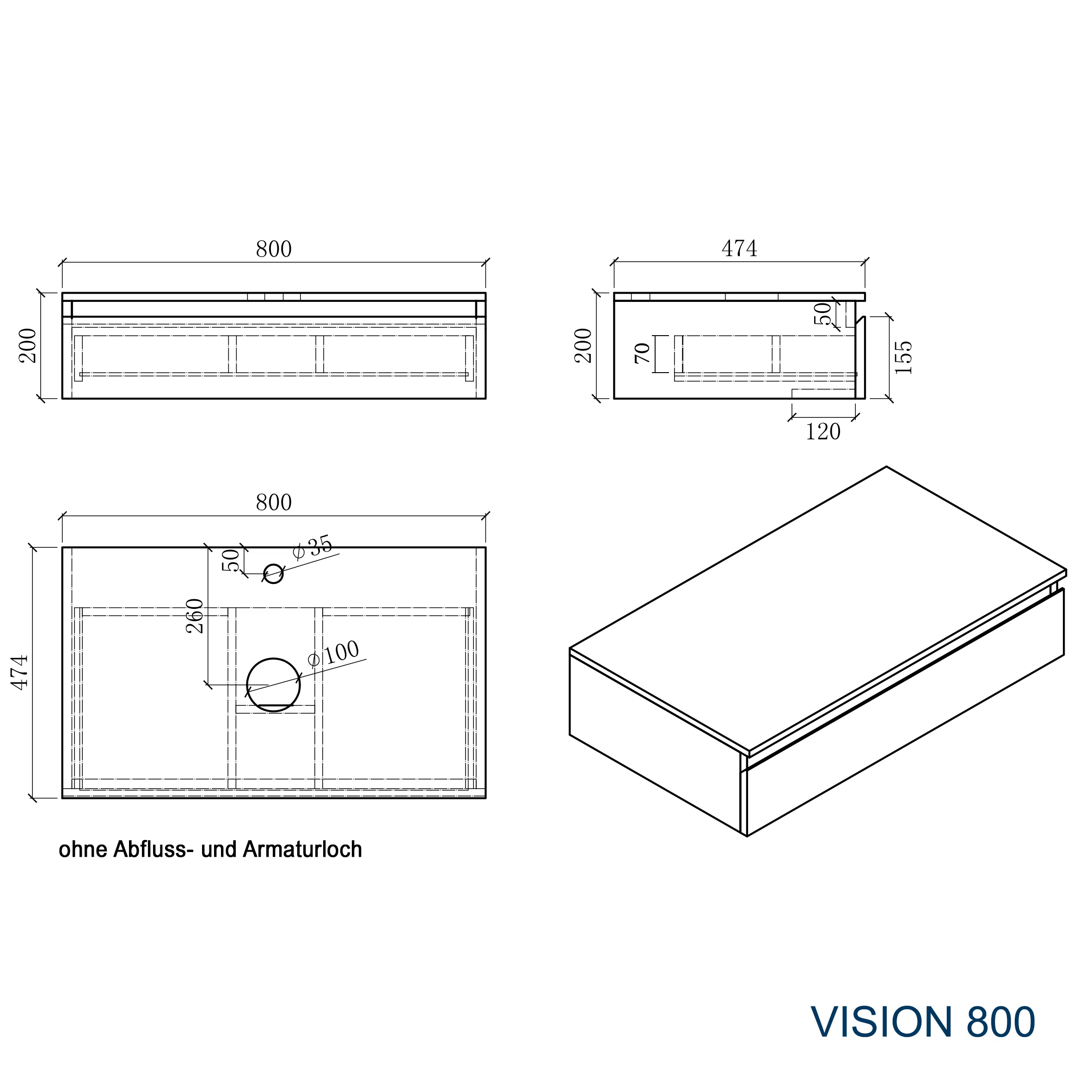 Badrumsmöbler Vision 800 - Image 4