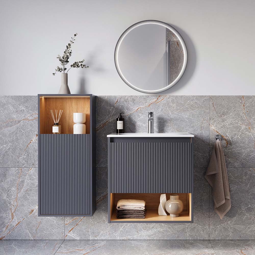 Badrumsmöbel Set BELDIVO 60 cm med tvättställ - Image 10