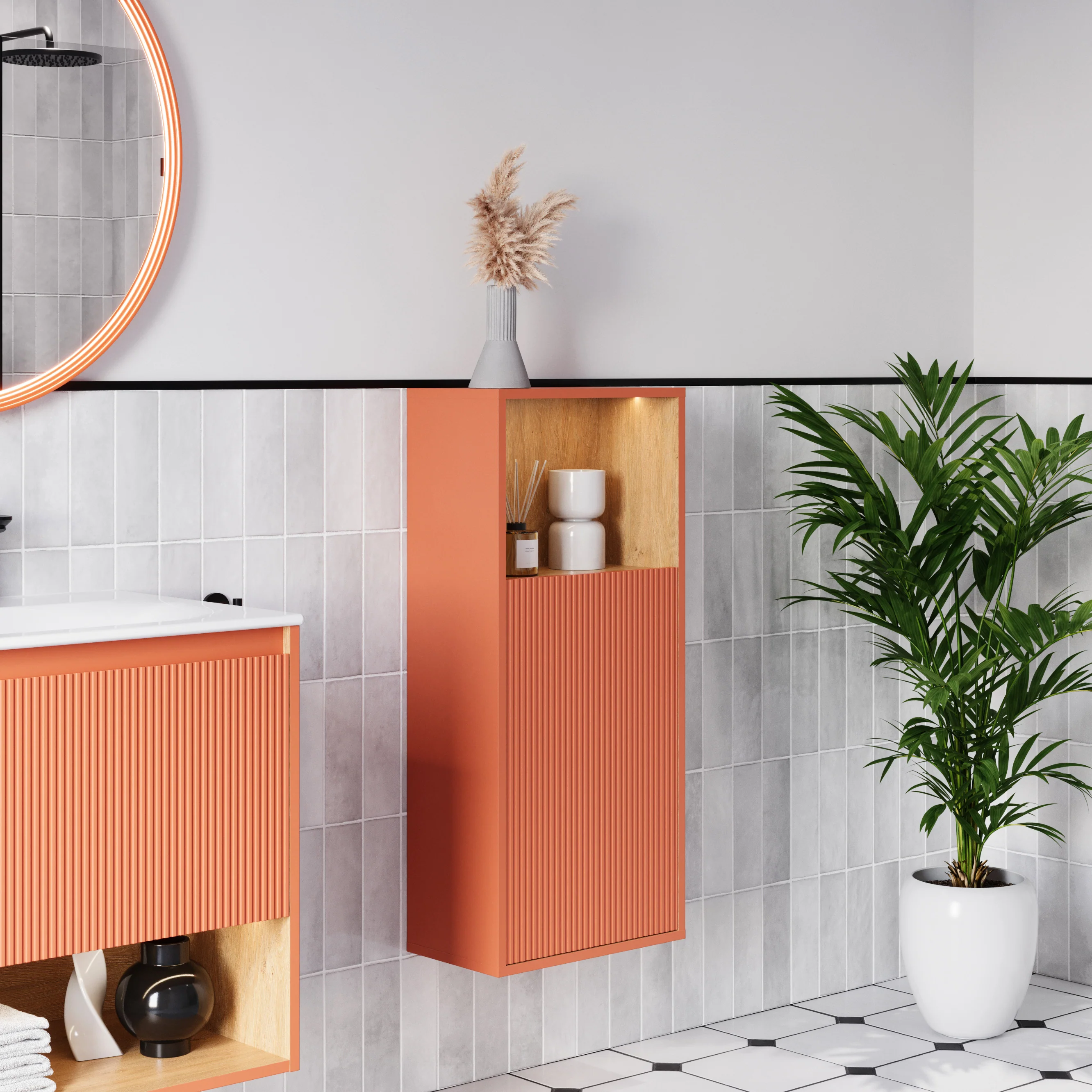 Badrumsmöbel Set BELDIVO 60 cm med tvättställ - Image 32
