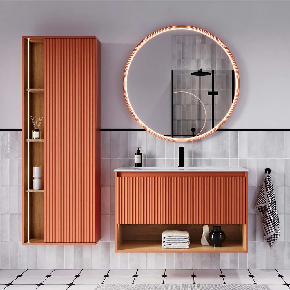 Badrumsmöbelset BELDIVO 100 cm med tvättställ - Image 37