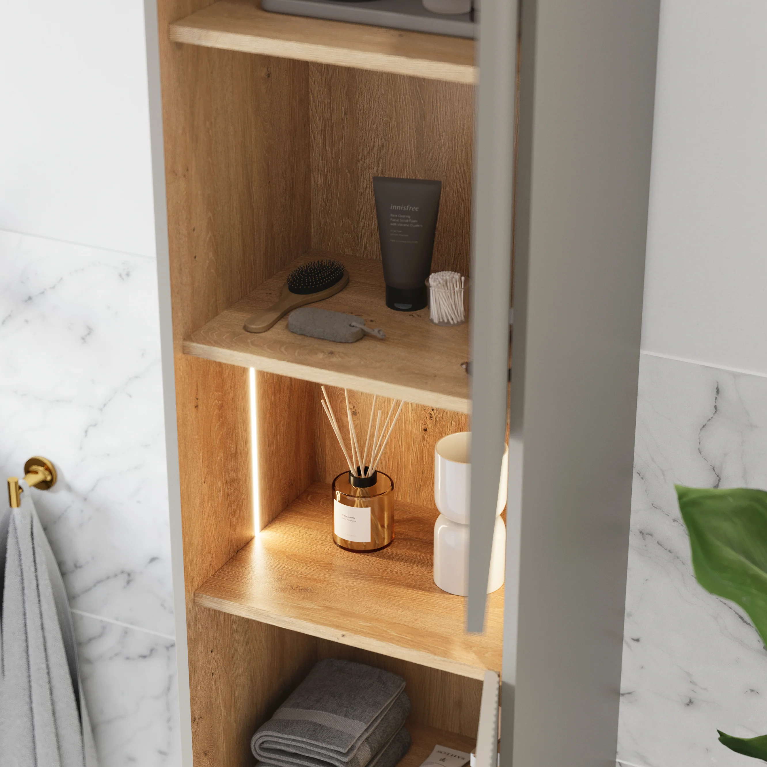 Badrumsmöbelset BELDIVO 80 cm med tvättställ - Image 32