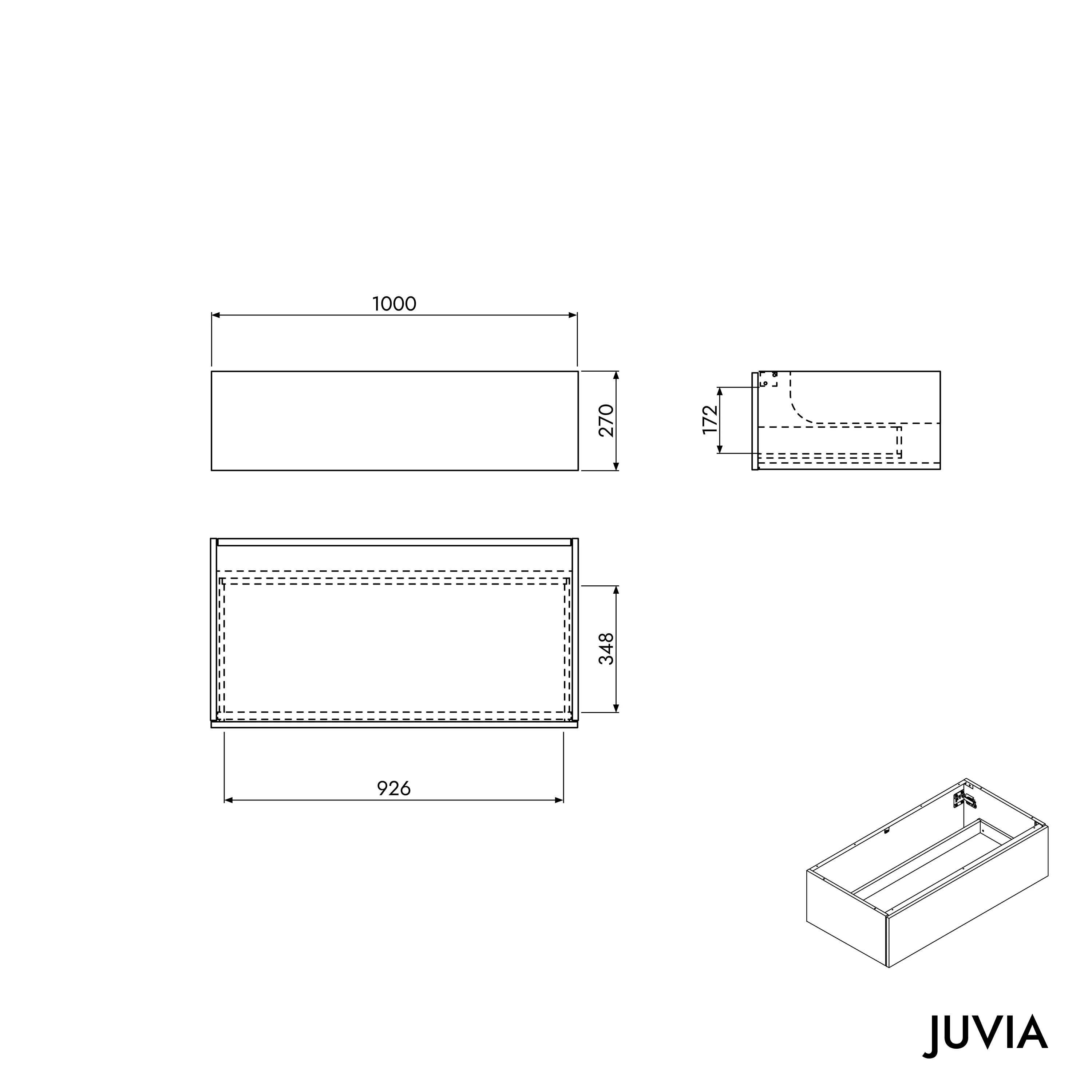 Badrumsmöbler JUVIA Compact 100 cm till 160 cm - Image 78