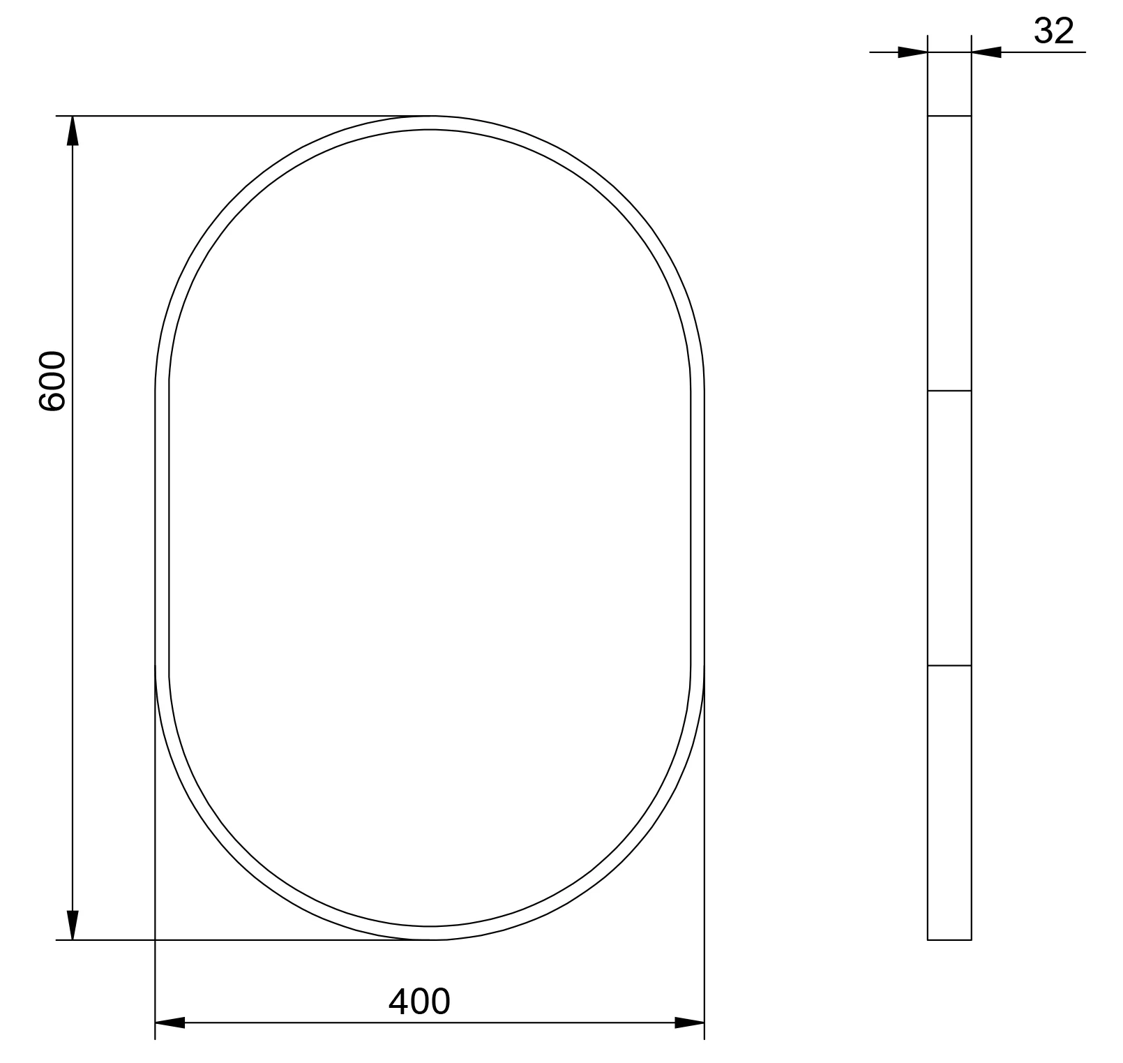 Badrumsspegel 8144B oval - Image 12