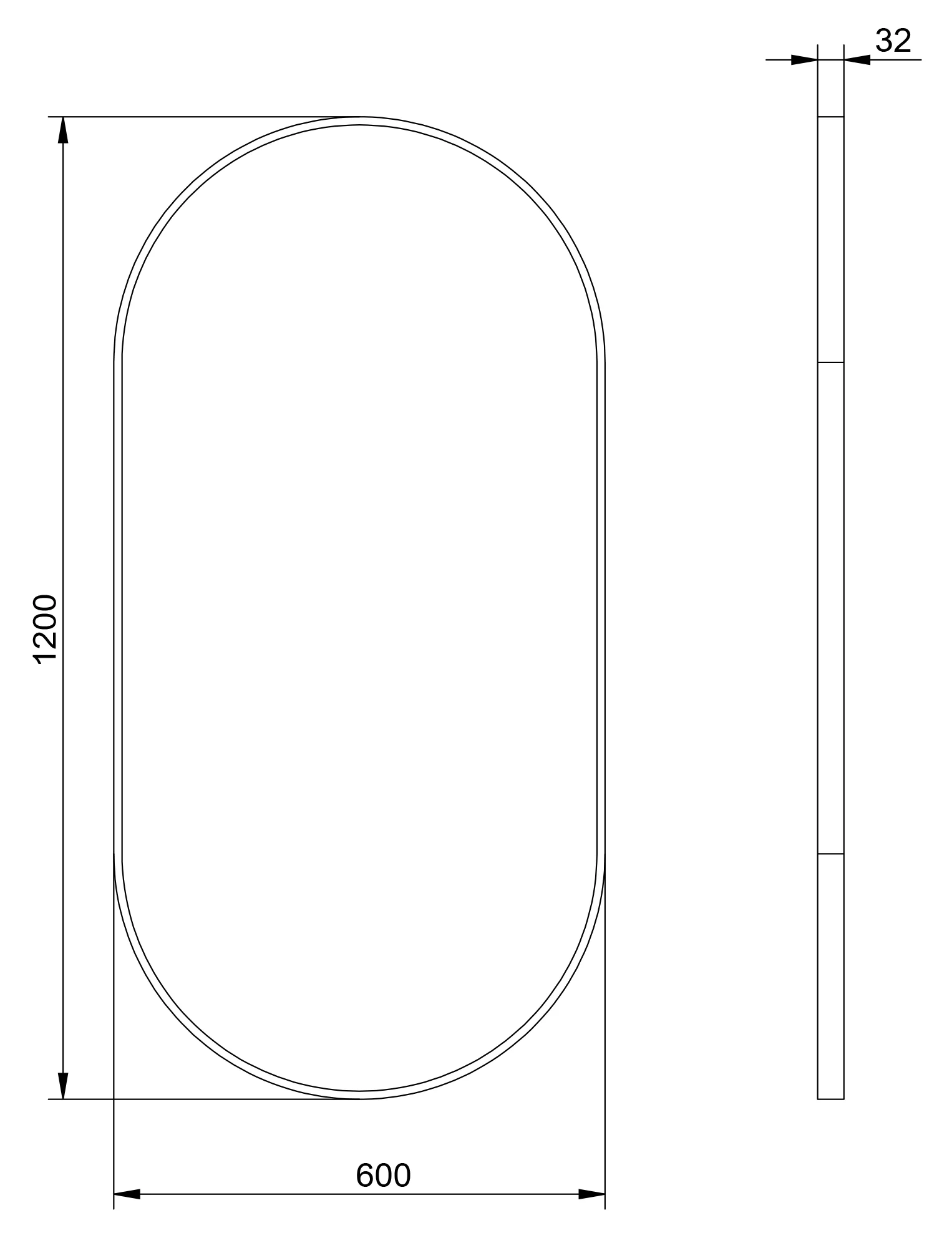 Badrumsspegel 8144B oval - Image 16
