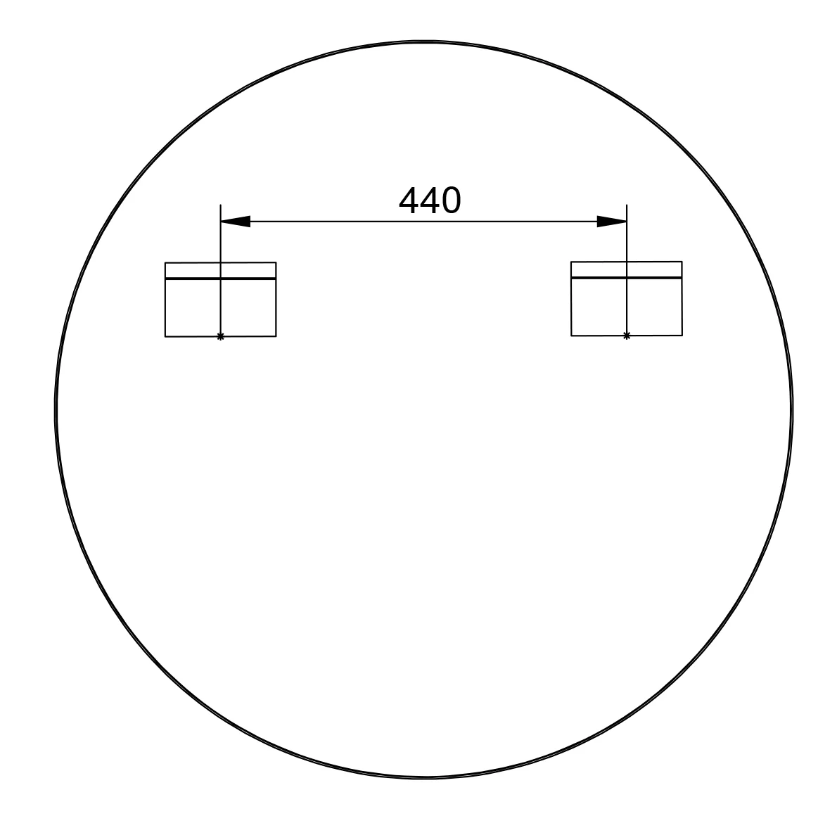Rund badrumsspegel 8232 - Image 32