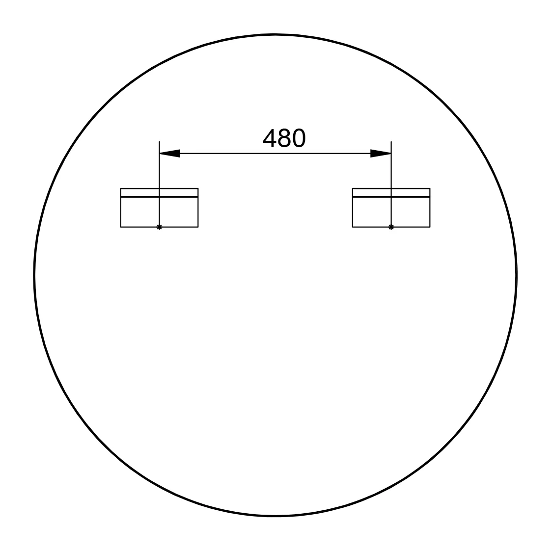 Rund badrumsspegel 8232 - Image 34