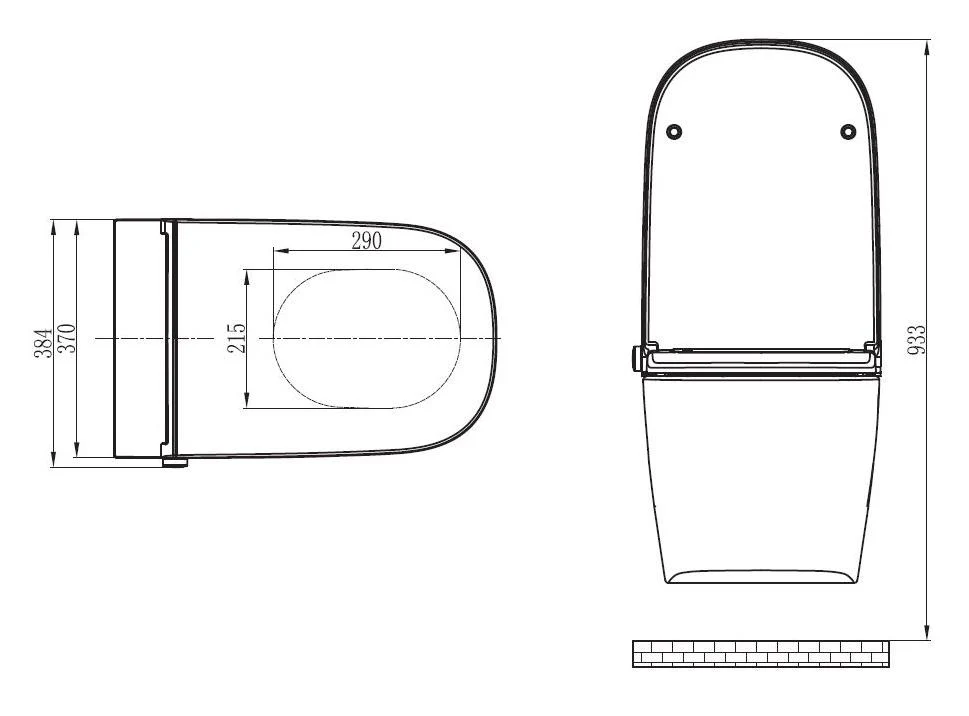 Basic 1104 dusch toalett vit - Image 10