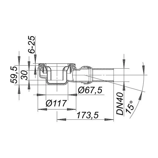 Dallmer duschkar avlopp ORIO 60 mm höjd - Image 3