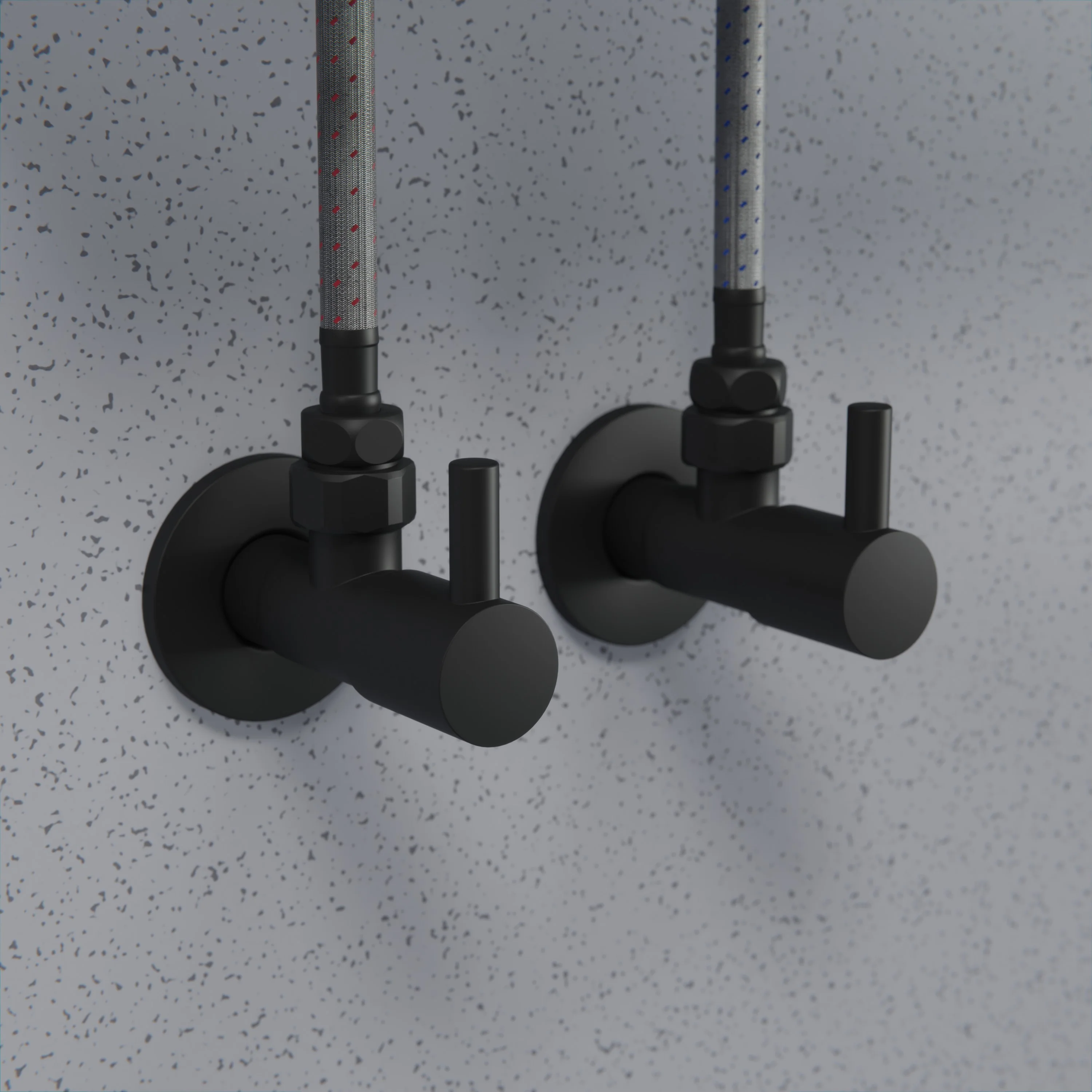 Design-hörnaventil 2-pack - Svart matt - Image 2