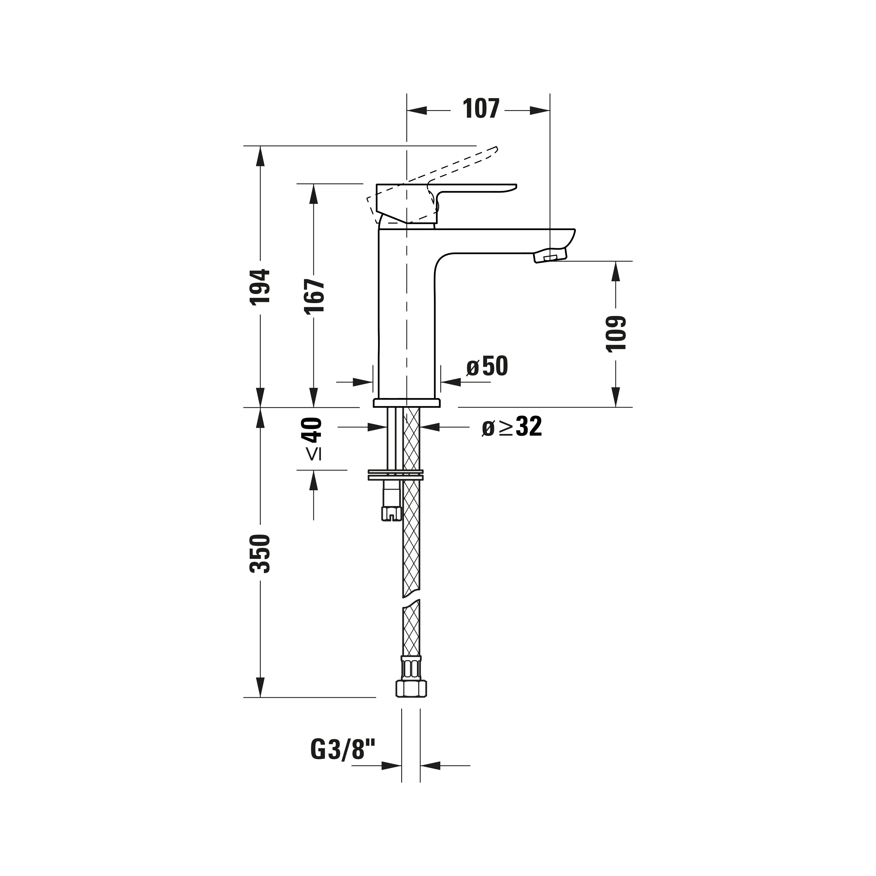 Duravit A.1 tvättställsblandare - Image 12