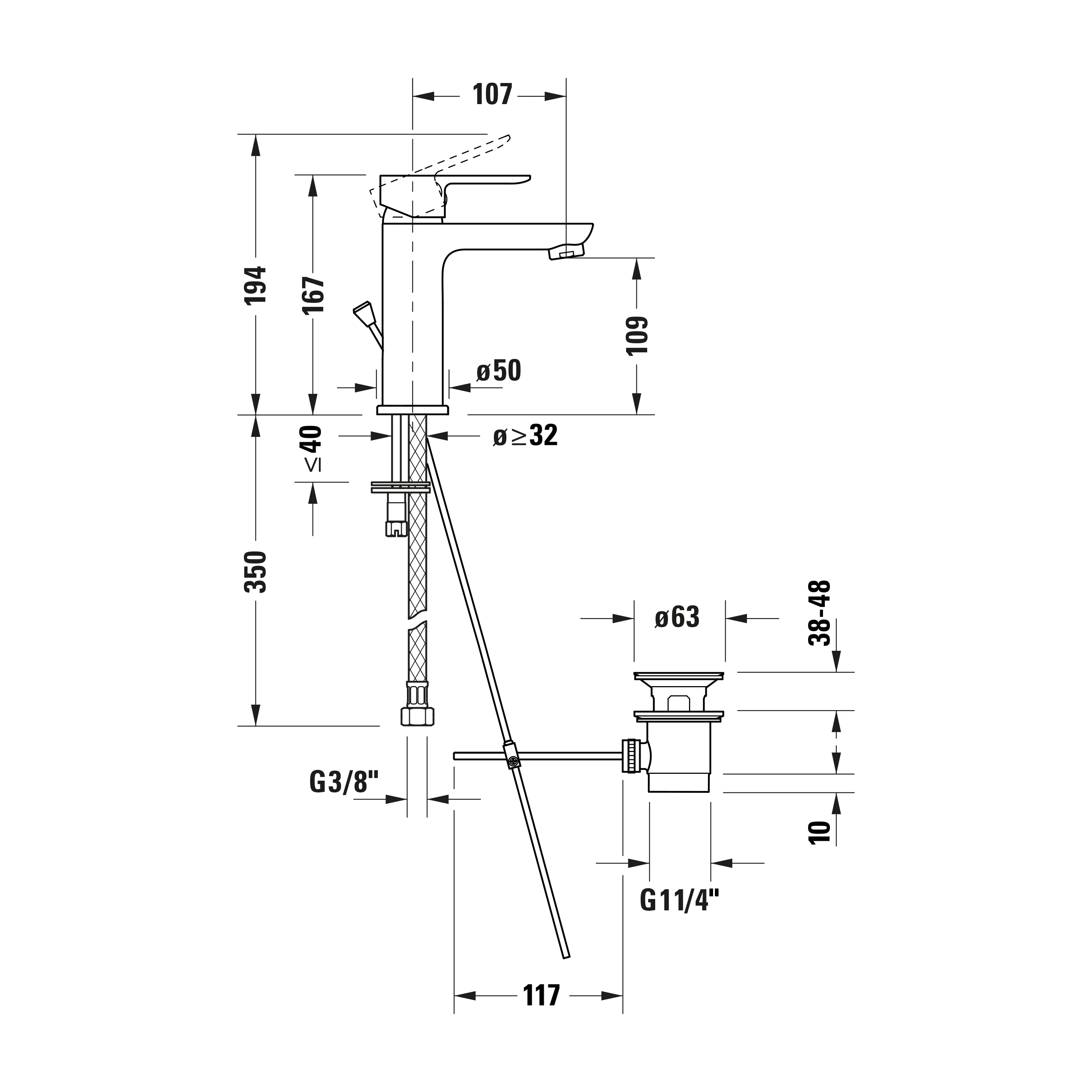 Duravit A.1 tvättställsblandare - Image 6