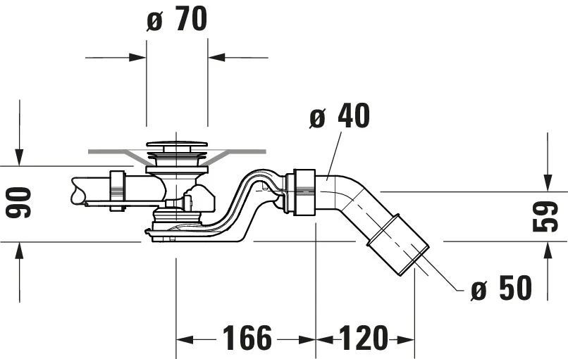 Duravit av- och överloppsset krom  - Image 6