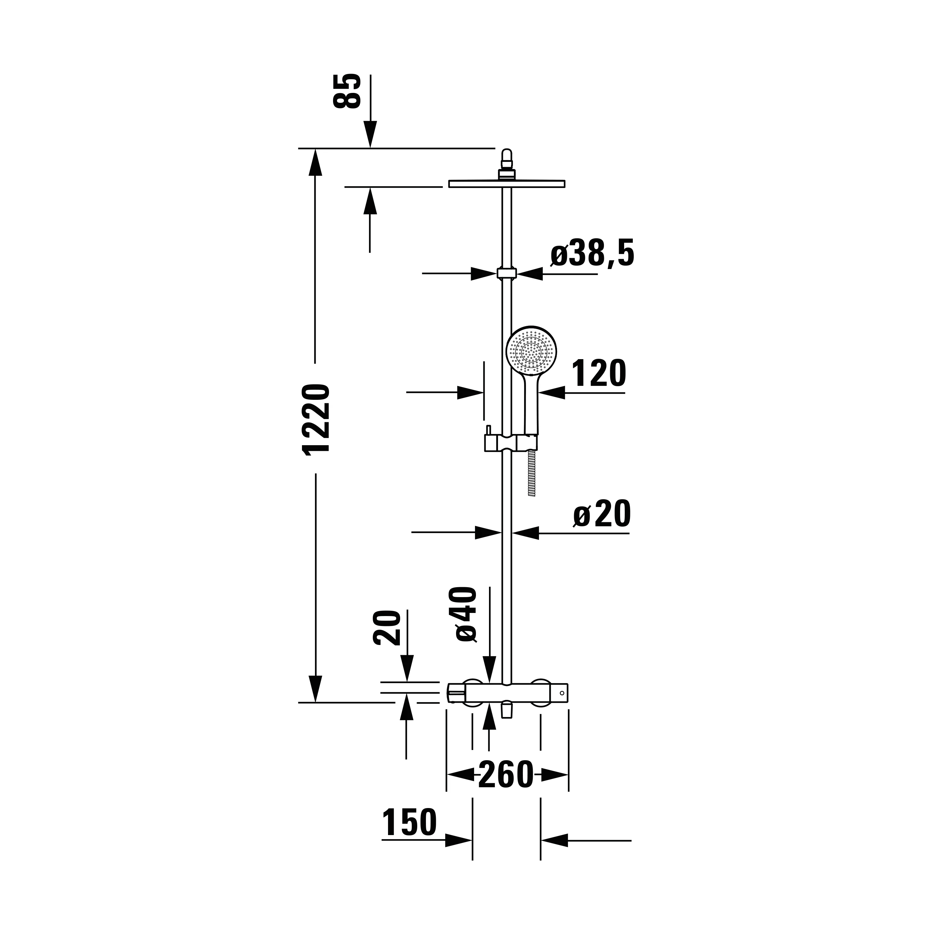 Duravit B.1 duschsystem  - Image 5