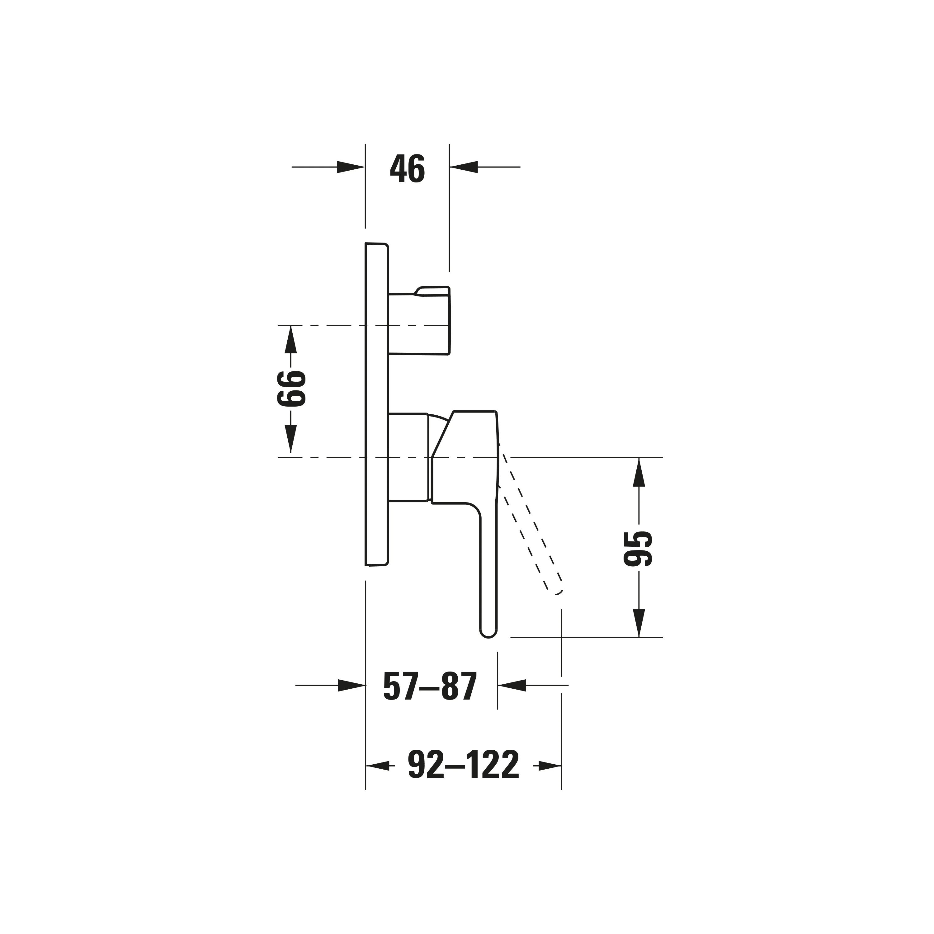 Duravit B.2 badkarsblandare  - Image 4