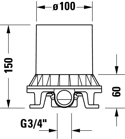 Duravit basenhet för badblandare - Image 3