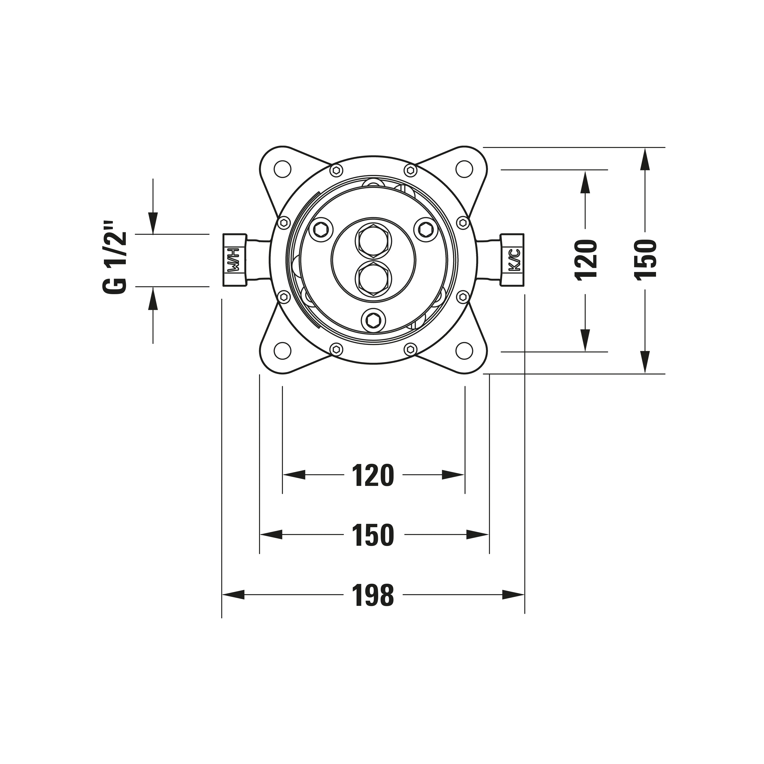 Duravit basenhet för badblandare - Image 4