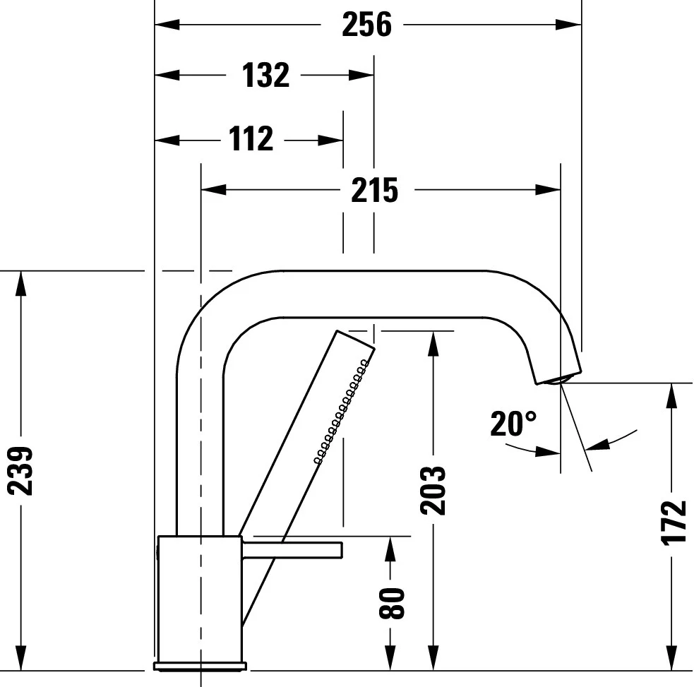 Duravit Circle 3-håls badkarsblandare - Image 2