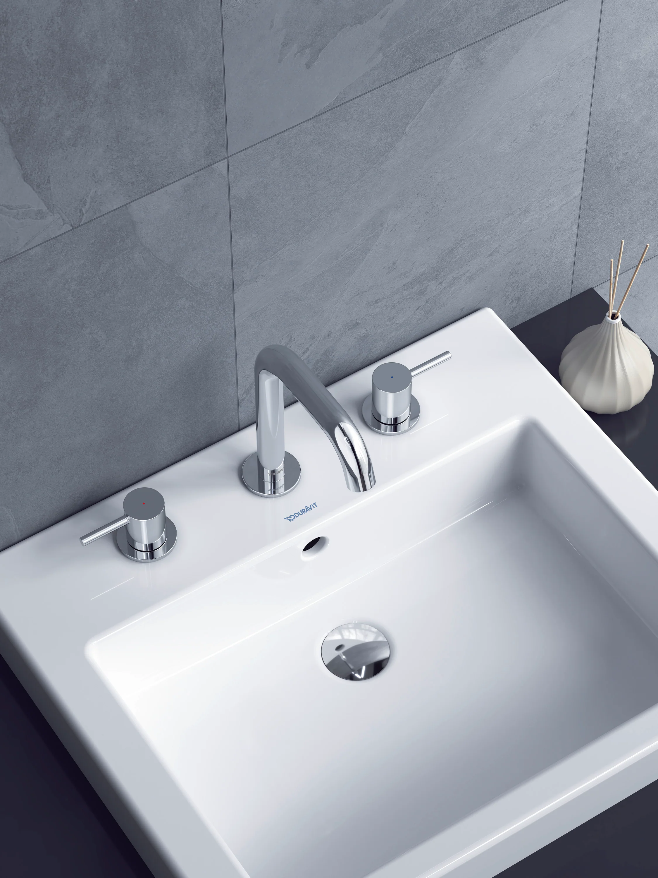 Duravit Circle 3-håls tvättställsblandare - Image 3