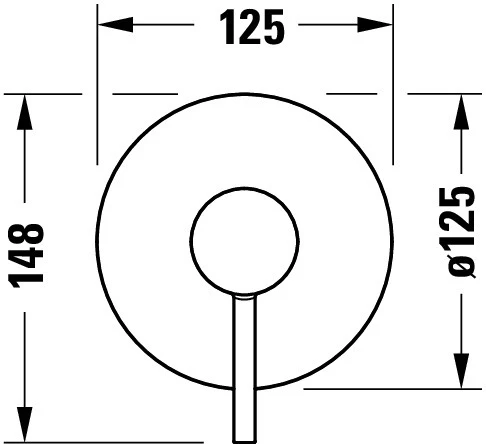 Duravit Circle dold ettgreppsblandare högglansig krom - Image 6