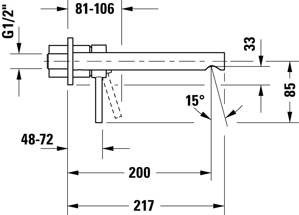 Duravit Circle En-hands Tvättställsblandare - Image 6