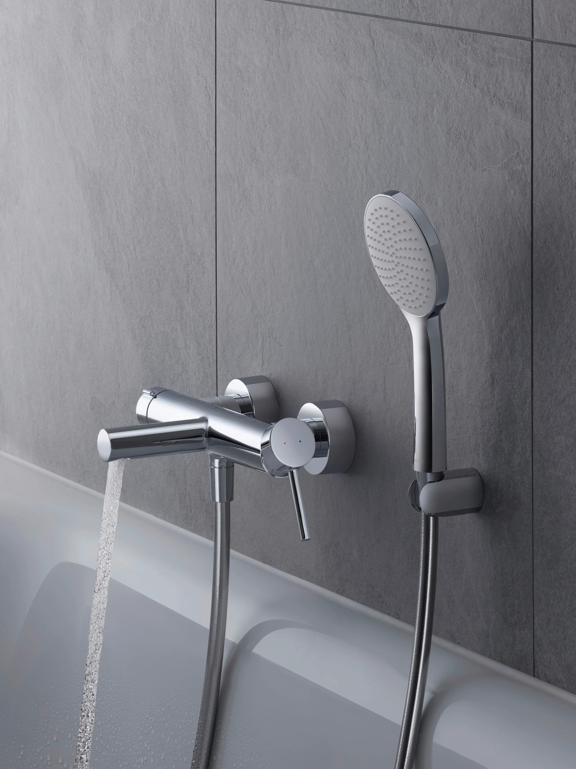 Duravit Circle Ettgrepps badkarblandare för utanpåliggande montering - Image 4