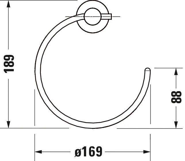 Duravit D-Code handduksring  - Image 6
