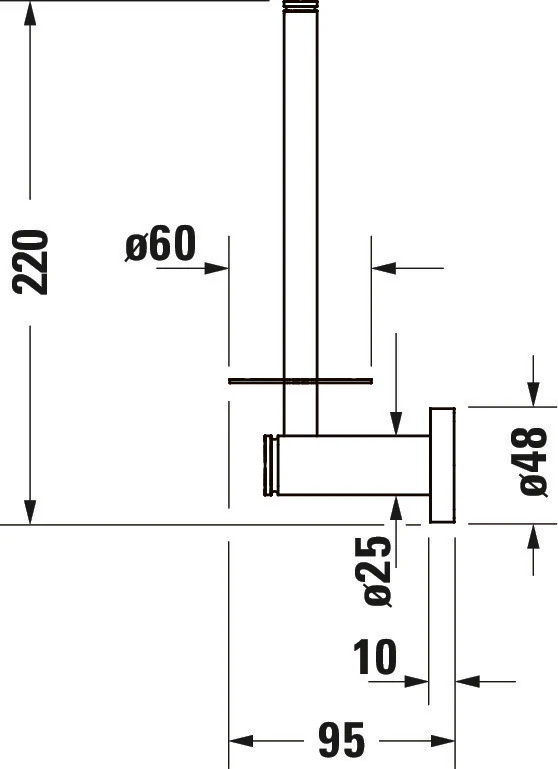 Duravit D-Code reservrullhållare - Image 4