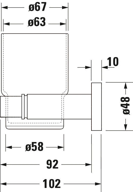 Duravit D-Code tandborstmugg - Image 6