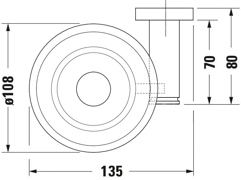 Duravit D-Code tvålkopp Ø10 cm för 1 tvål  - Image 5