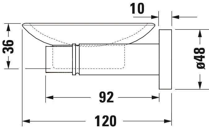 Duravit D-Code tvålkopp Ø10 cm för 1 tvål  - Image 6