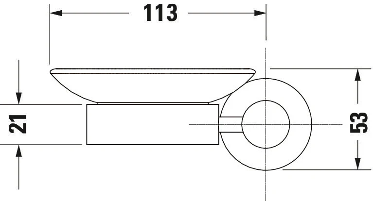 Duravit D-Code tvålkopp Ø10 cm för 1 tvål  - Image 7