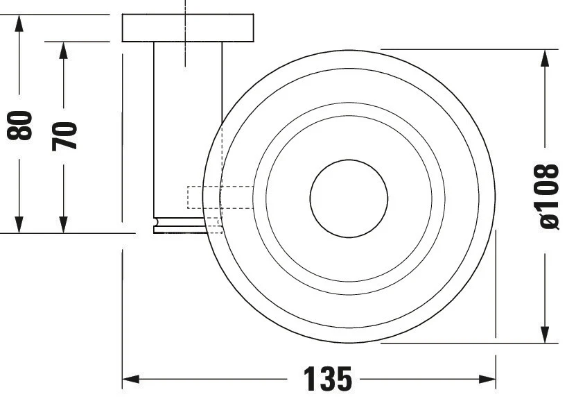 Duravit D-Code tvålkopp Ø10 cm för 1 tvål - Image 5