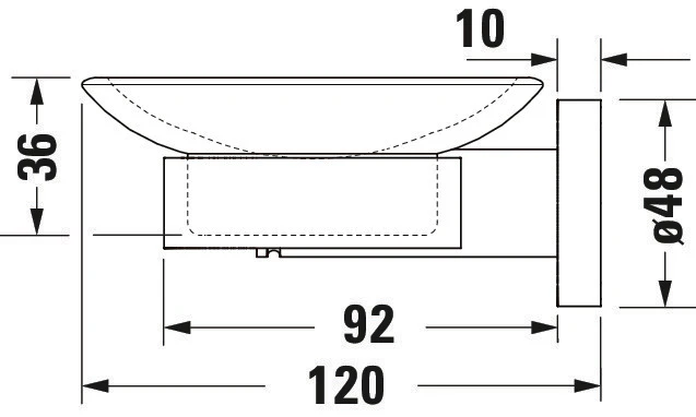 Duravit D-Code tvålkopp Ø10 cm för 1 tvål - Image 6