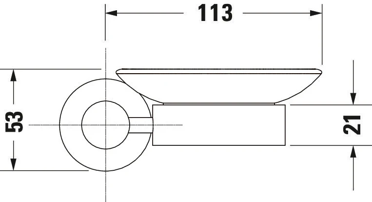 Duravit D-Code tvålkopp Ø10 cm för 1 tvål - Image 7