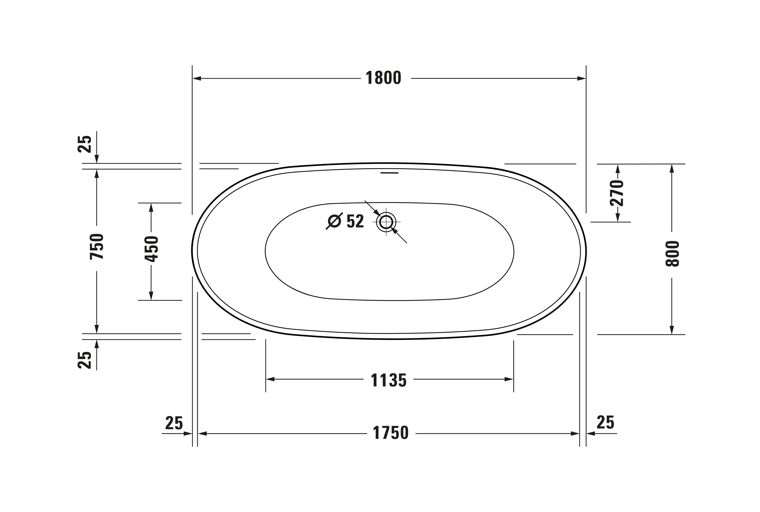 Duravit DuraBerk fristående badkar - Image 14