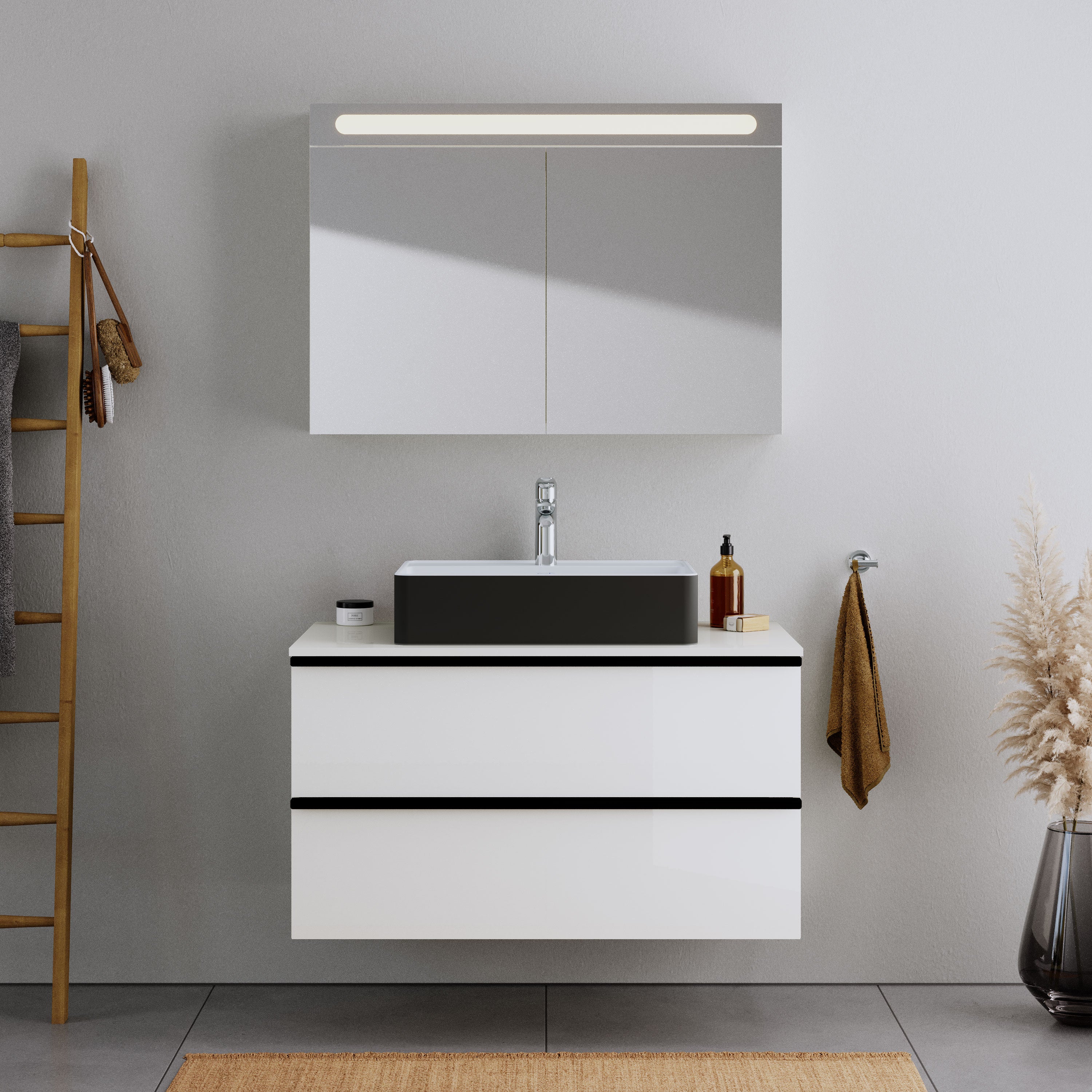 Duravit DuraBrezza tvättställ med bänkskiva - Image 10