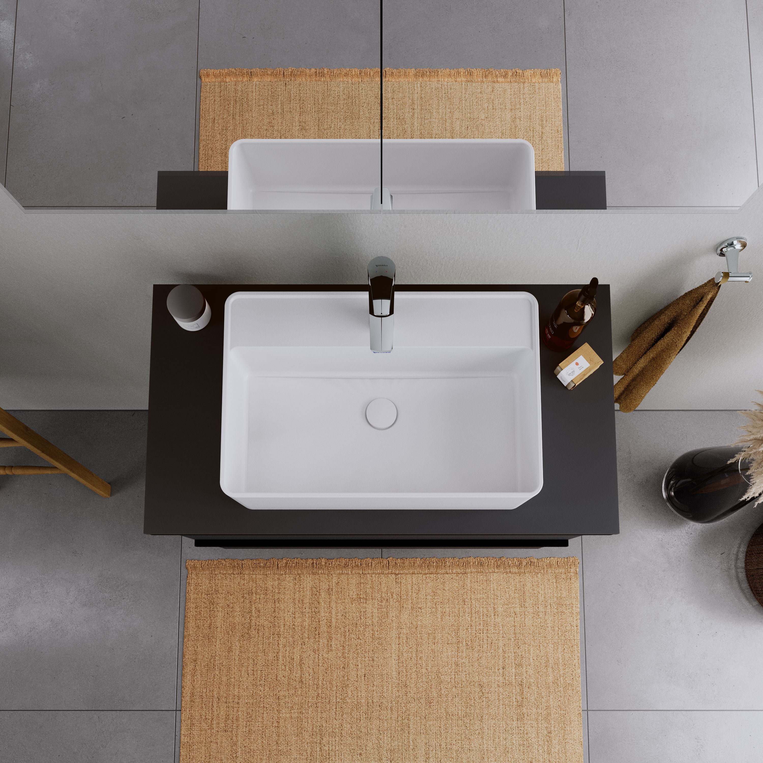 Duravit DuraBrezza tvättställ med bänkskiva - Image 3