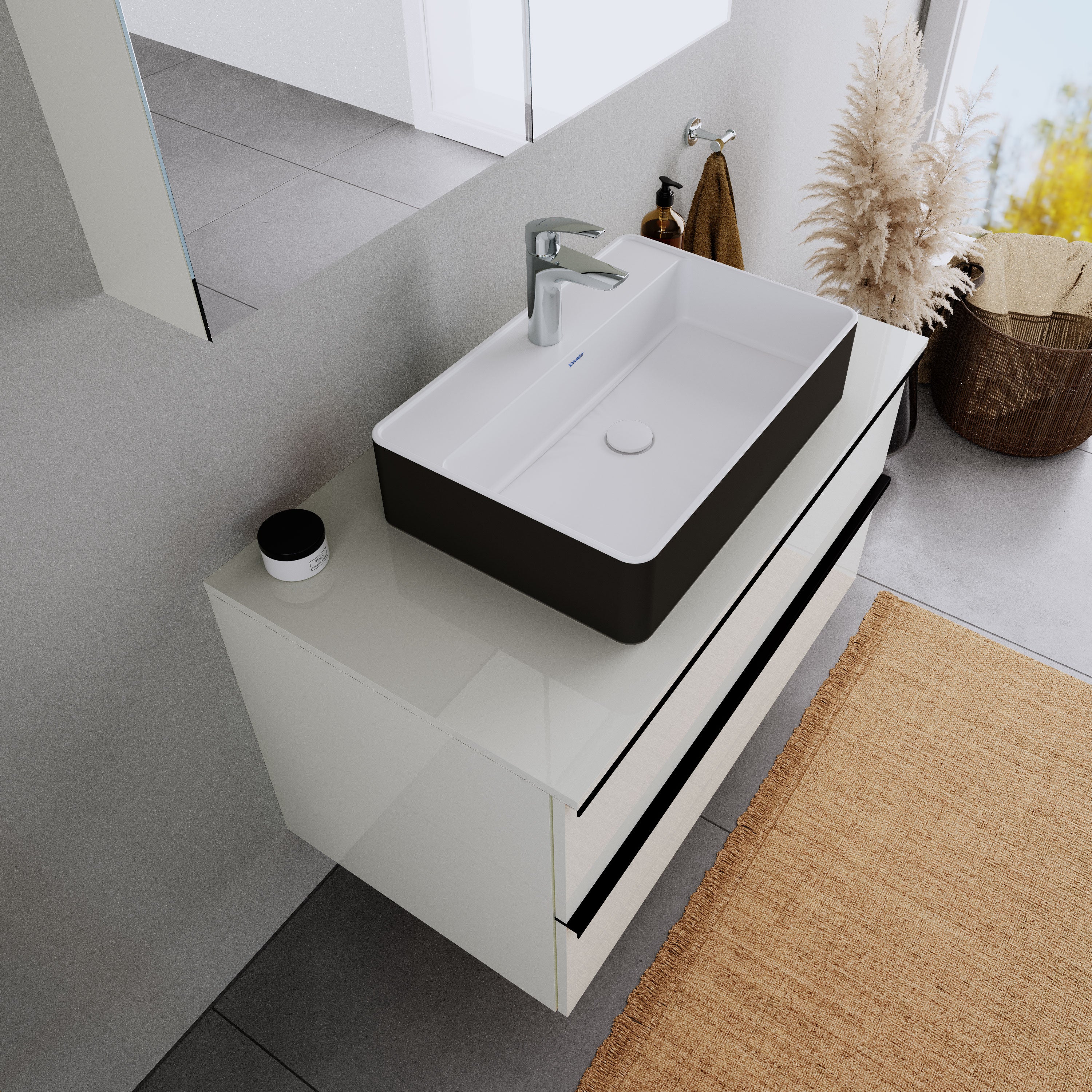 Duravit DuraBrezza tvättställ med bänkskiva - Image 6