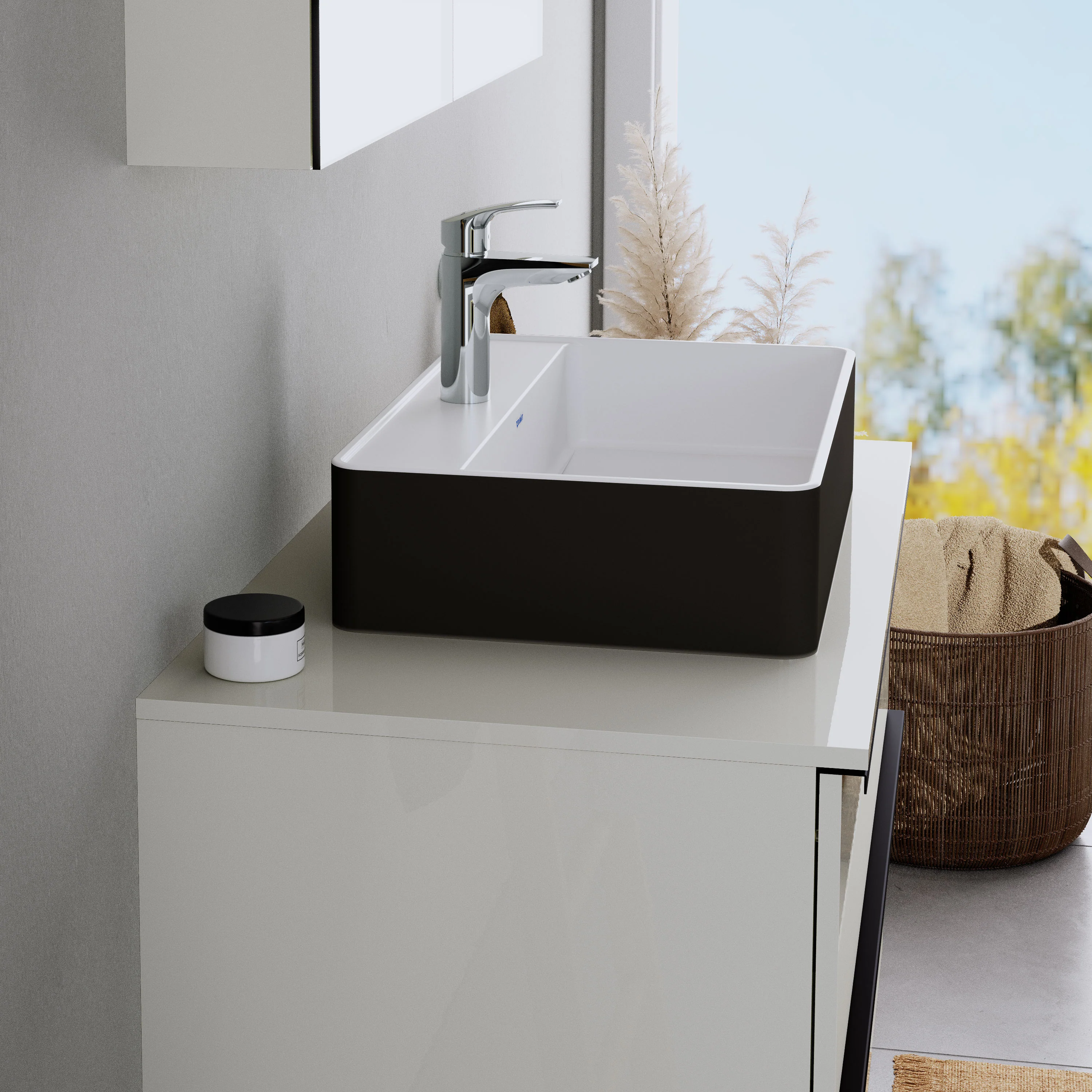Duravit DuraBrezza tvättställ med bänkskiva - Image 7