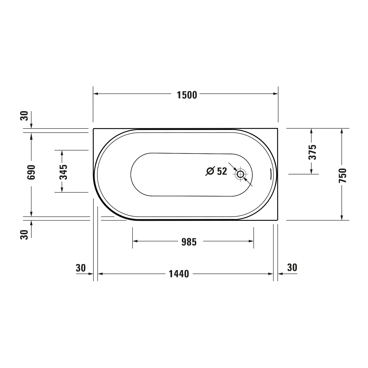 Duravit DuraDelfi hörnbadkar - Image 5