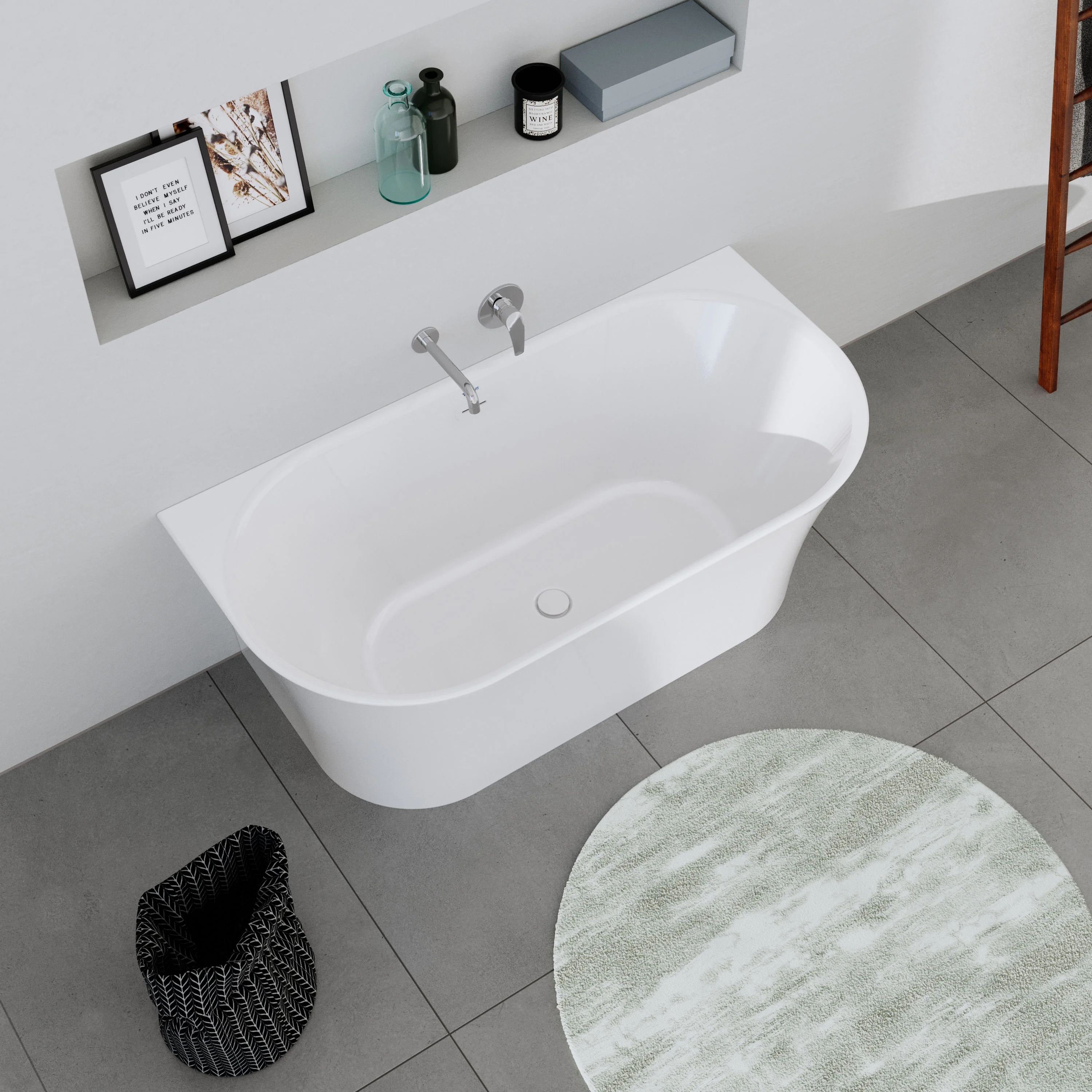 Duravit DuraDelfi väggmonterat badkar - Image 3