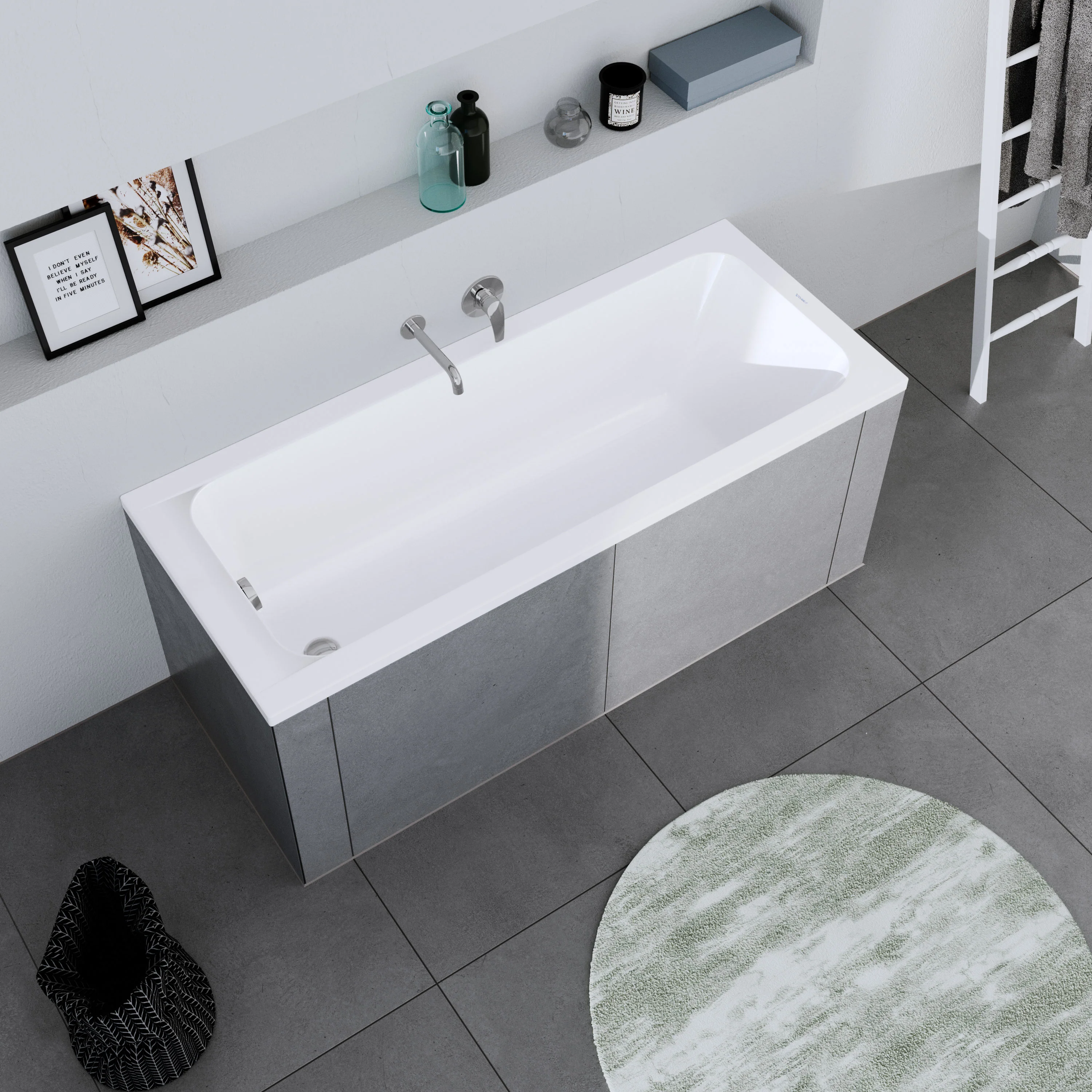 Duravit DuraLavant rektangulär badkar, för installation - Image 3